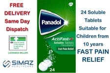 Image of Panado ActiFast Soluble 24 Tablets UK STOCK FAST PAIN RELIEF
