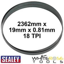 Image of Sealey Bandsaw Blade 2362mm x 19mm x 0.81mm 18TPI Band Saw Steel Aluminium