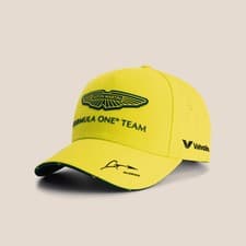 Image of Aston Martin F1 2025 Special Edition Barcelona Hat Yellow - One Size Fits Most