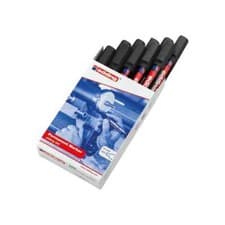 Image of Edding 300 Permanent Markers Black Bullet Tip – Pack of 10