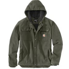 Image of Carhartt 103826 Bartlett Sherpa Lined Jacket Moss Green S Workwear