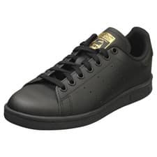 Image of adidas Stan Smith J Kids Classic Trainers in Black Gold