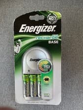 Image of Energizer Accu Recharge Base Battery Charger with 4 x AA 1300mah Batteries