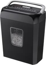 Image of Commercial Paper Shredder Industrial 6 Sheet Cross Cut Heavy Duty Home Office