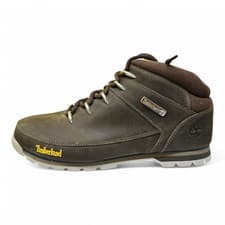 Image of Timberland Euro Leather Mid Lace-Up Boot for Men in  Brown (A2NNJ)