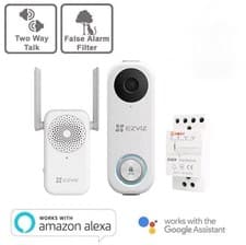 Image of Ezviz DB1C Doorbell Kit Smart, 1080p, WiFi, with Chime and PSU, brand new