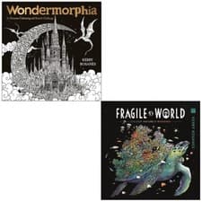 Image of Wondermorphia, Fragile WorlKerldby Rosanes Colouring Book Collection 2 Books Set
