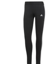 Image of Ladies Adidas Stripe Leggings Black/white Size Small #J5