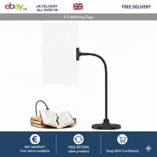Image of 4X Magnifying Glass with Stand 10 X 6 Inches Large Full Page Magnifier Flexible