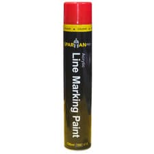 Image of 750ml Survey Line Marker Spray Paint Cans Temporary RED Acrylic Spartan Pro