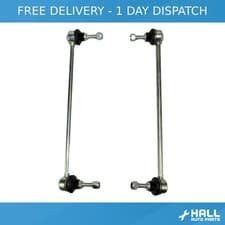 Image of Peugeot 207, 208, 301, 2008 Front Anti Roll Drop Links Stabilisers Pair X2 Kit