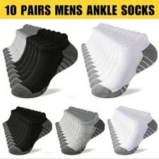 Image of 10 PAIRS MENS WOMENS TRAINER GYM SPORTS SOCKS ANKLE RUNNING SOCKS SIZE 6-11 UK