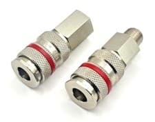 Image of 1/4" BSP Air Line Hose Connectors Female Coupling PCL Airflow Vertex Rectus 19