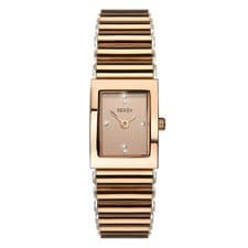 Image of Seksy Edge Quartz Rose Gold Dial Steel Bracelet Ladies Watch 2868