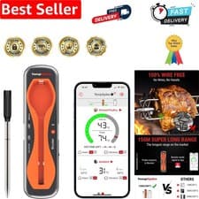 Image of TempSpike 150m Wireless Bluetooth Meat Thermometer - Waterproof & Rechargeable