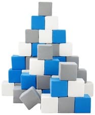 Image of 45 soft play blocks, toy, foam, building blocks for kids, stacking