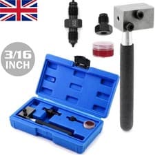 Image of Handheld Brake Line Flaring Tool 3/16" SAE Brake Pipe Double Flaring Tool Kit