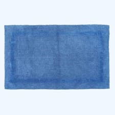 Image of 100% Cotton Luxury Reversible Extra Large Bath Mat 70x120cm Thick, Soft Non-Slip