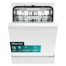 Image of Hisense Hi6 Freestanding Dishwasher - WiFi-enabled A-Rated White HS673A90WUK