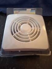 Image of 150mm x 150mm Axial Wall Fan P15KR. White. New In Original Packaging. Bargain.