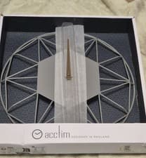 Image of Acctim Alva metal wire analogue quartz wall clock.30cm Wide.