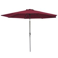 Image of 2.7M Round Garden Parasol Patio Sun Shade Canopy Aluminium Umbrella Crank Tilt