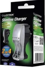 Image of Lloytron Compact Battery Charger for AA AAA Batteries Free Delivery