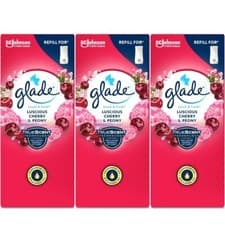 Image of Glade  Touch N Fresh Refill Air Freshener Peony And Cherry 10ml x 3
