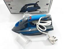 Image of Black + Decker Steam Iron Press 2000 Watt with Auto-Shut Off (Blue) - Free Ship