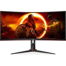 Image of AOC G2 UltraWide Quad HD 34 Inches Monitor Curved Monitor Black / Red