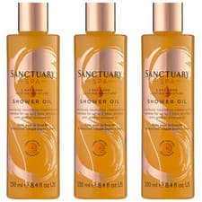 Image of Sanctuary Spa 2 Day Long Lasting Moisture Shower Oil 3 x 250ml