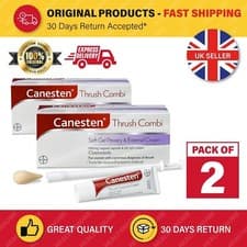 Image of 2 x Canesten Thrush Combi | Soft Gel Pessary & External Cream | Expiry 2027