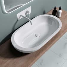 Image of Durovin Bathroom Wash Basin Bowl Ceramic Counter Top Large Sink Vanity 800x425mm