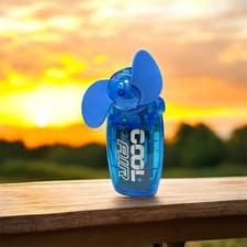 Image of Mini Hand Held Pocket Fan Portable Battery Operated Travel Fan
