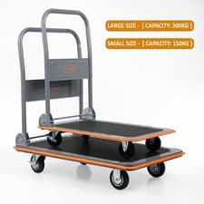 Image of New! 150kg/300kg Folding Platform Hand Sack Truck Trolley Transport Heavy Duty