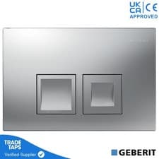 Image of Geberit Delta 35 Dual Flush Plate for Delta Concealed Cistern Toilet WC Frame
