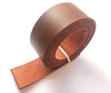 Image of 2.8mm Thick Mid Brown Butt Split Leather Belt Straps 155cm - 61" Inch Long