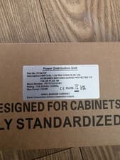 Image of Vertical 1.5u PDU 10ways UK 13a 45 Degree Switched Surge Protected to 13a UK NEW