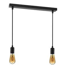Image of Vintage Pendant Light 2 Way Industrial Metal Dome Shade Hanging Ceiling Lamp E27