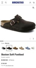 Image of Birkenstock Boston Soft Footbed Mocha UK 5 Regular Fit