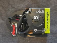 Image of Flexi Classic Retractable Lead Cord Small 5m 16ft - Black