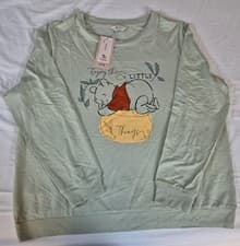Image of Brand new Tu Petite Winnie the Pooh Light green long-sleeved Sweatshirt Size 18