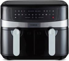 Image of Tower T17088 Vortx 9L Dual Basket Air Fryer with Smart Finish, 2600W, Black