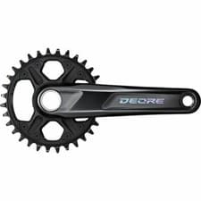 Image of Shimano Deore FC-M6100 Deore chainset, 12-speed, 52 mm chainline, 32T, 175 mm