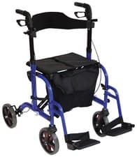 Image of Aidapt Lightweight Duo Deluxe Rollator and Transit Chair in One - 4 Colours