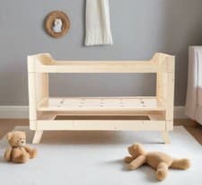 Image of Baby Cot Bed, Natural By Sazy, Suitable From Birth To 18months+, New Condition