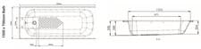 Image of AKW Steel Bathtub with Legs, Handles, Plug/Chain, Waste & Overflow - All Sizes