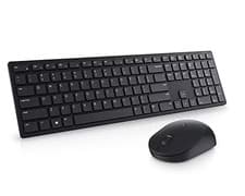 Image of Genuine Dell Pro Wireless Keyboard & Mouse Set - Black (KM5221WBKB-UK)