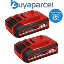Image of Einhell 2x 4.0Ah PLUS Battery Twin Pack 18V PXC Batteries For All Power X-Change