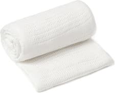 Image of Clair De Lune Soft Cotton Cellular Shawl Baby Pram Blanket White 70 X 90 Cm